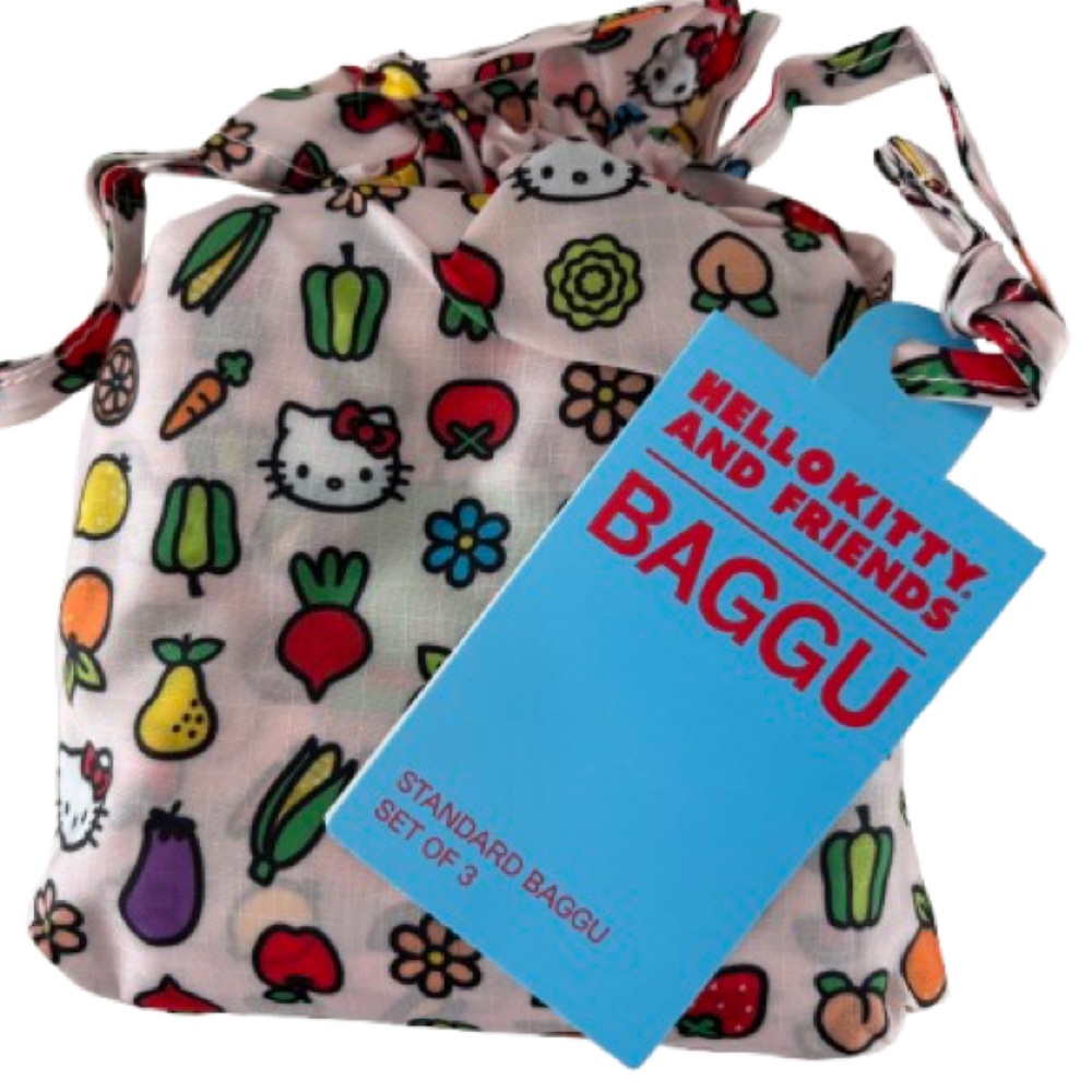 BAGGU x Hello Kitty set of 3 standard reusable bags - NWT
